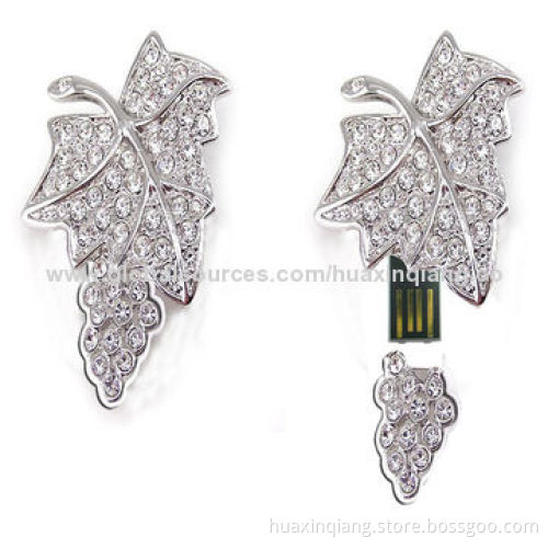 USB flash drive, diamond heart style, USB2.0, 5-year warranty